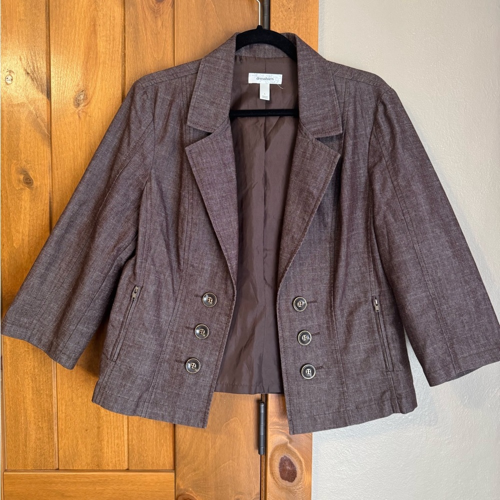 Dressbarn Dark Brown Women's Blazer